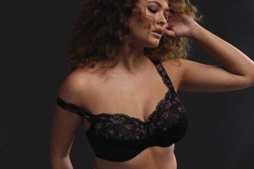 Biustonosz damski na fiszbinie Anita Colette 5249 Kolor Czarny Rozmiar biustonosza 90J
